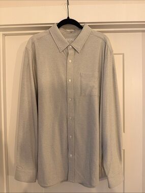 RHONE Light Gray WFH Button-Down Shirt